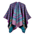 Fashion Light Comfortable Pretty Woman Girl AZTEC and stripe Poncho & Wraps viscose fake pashmina shawl turkish pashmina